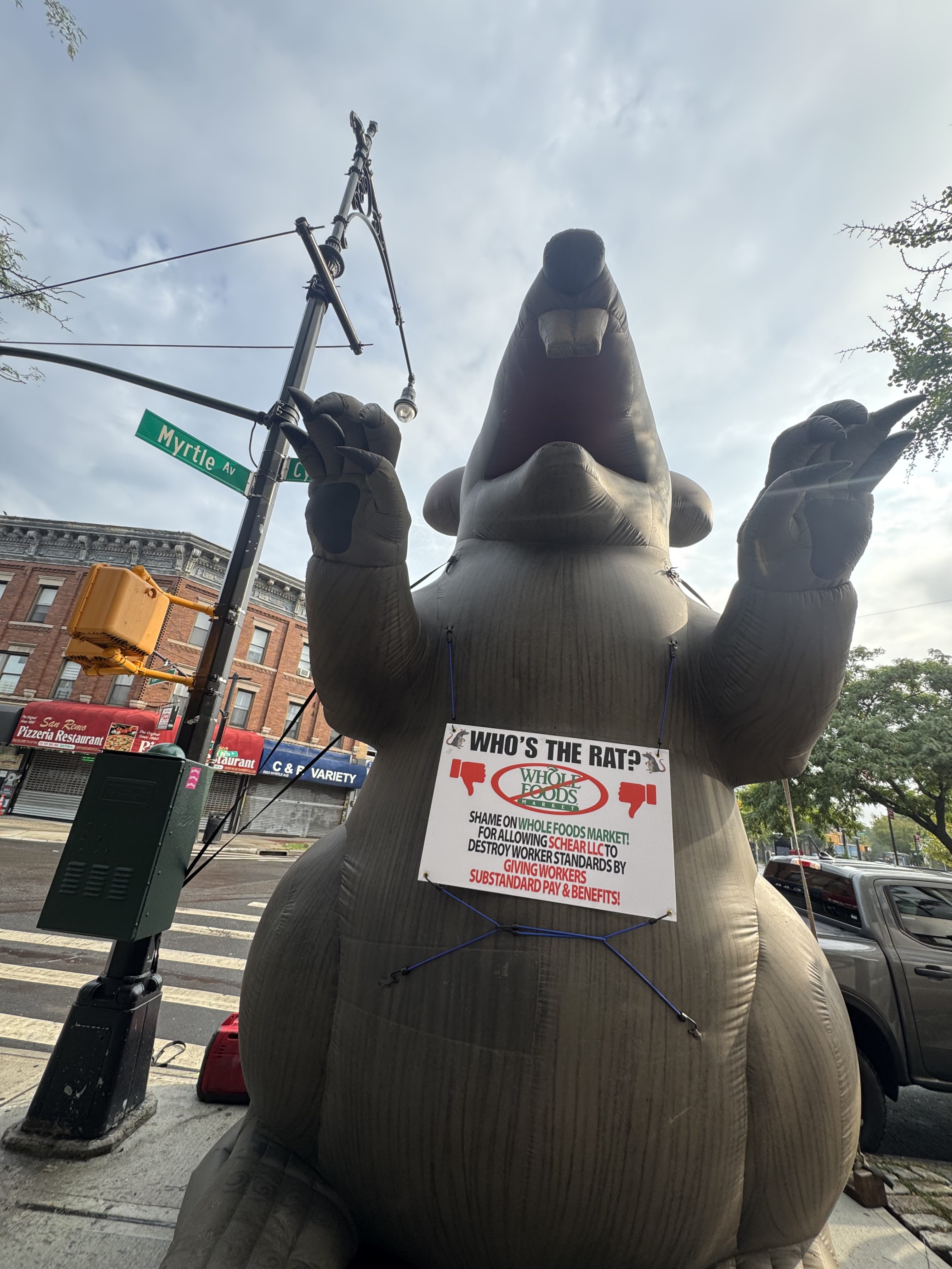 Scabby Strikes Back at Ridgewood Whole Foods